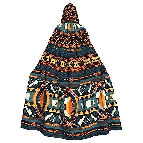 Gajher Afrikanischer Tribal-Umhang mit ethnischer Textur, uni, mit Kapuze, Rollenspiel-Kostüm, perfekt für Weihnachten, Themenpartys und Halloween Gajher Afrikanischer Tribal-Umhang mit ethnischer Textur, uni, mit Kapuze, Rollenspiel-Kostüm, perfekt für Weihnachten, Themenpartys und Halloween von Gajher