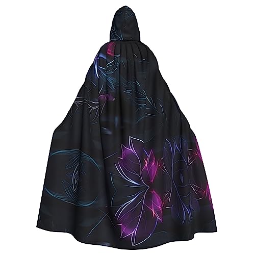 Gajher Black Mystery Uni Kapuzenumhang – Rollenspiel-Kostüm in voller Länge – perfekt für Weihnachten, Themenpartys und Halloween von Gajher