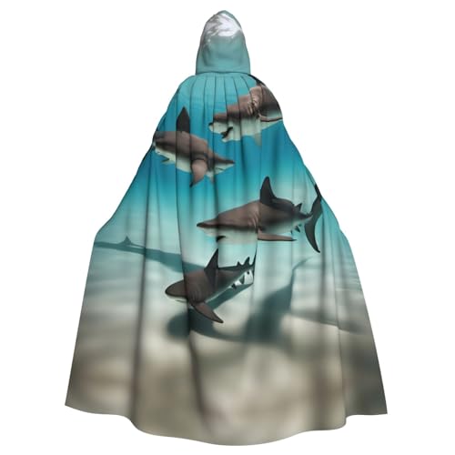 Gajher Fish In The Deep Sea Uni Kapuzenumhang – Rollenspiel-Kostüm in voller Länge – perfekt für Weihnachten, Themenpartys und Halloween von Gajher