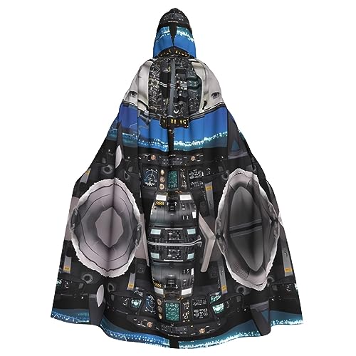 Gajher Flugzeug-Cockpit-Umhang, Uni, mit Kapuze, Rollenspiel-Kostüm, perfekt für Weihnachten, Themenpartys und Halloween Gajher Flugzeug-Cockpit-Umhang, Uni, mit Kapuze, Rollenspiel-Kostüm, perfekt für Weihnachten, Themenpartys und Halloween von Gajher