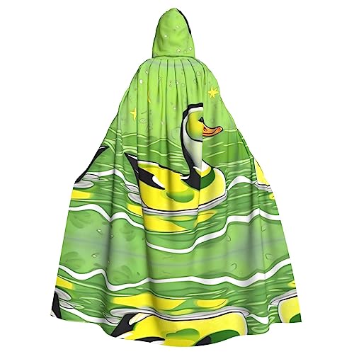 Gajher Green Duck Uni Kapuzenumhang – Rollenspiel-Kostüm in voller Länge – perfekt für Weihnachten, Themenpartys und Halloween, Schwarz, EinheitsgröÃŸe von Gajher