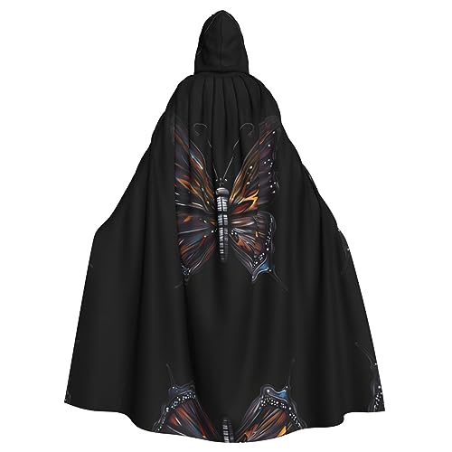 Gajher Mystery Butterfly Uni Kapuzenumhang – Rollenspiel-Kostüm in voller Länge – perfekt für Weihnachten, Themenpartys und Halloween Gajher Mystery Butterfly Uni Kapuzenumhang – Rollenspiel-Kostüm in voller Länge – perfekt für Weihnachten, Themenpartys und Halloween von Gajher