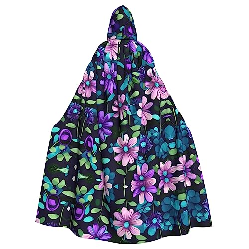 Gajher Purple Camellia Uni Kapuzenumhang – Rollenspiel-Kostüm in voller Länge – perfekt für Weihnachten, Themenpartys und Halloween von Gajher