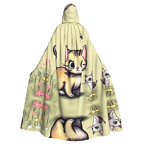 Gajher Uni Kapuzenumhang mit Katze und Schmetterling, Rollenspiel-Kostüm, perfekt für Weihnachten, Themenpartys und Halloween Gajher Uni Kapuzenumhang mit Katze und Schmetterling, Rollenspiel-Kostüm, perfekt für Weihnachten, Themenpartys und Halloween von Gajher