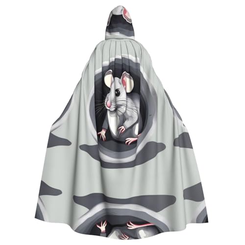 Gajher Uni Kapuzenumhang mit Maus im Loch, Rollenspiel-Kostüm, perfekt für Weihnachten, Themenpartys und Halloween Gajher Uni Kapuzenumhang mit Maus im Loch, Rollenspiel-Kostüm, perfekt für Weihnachten, Themenpartys und Halloween von Gajher