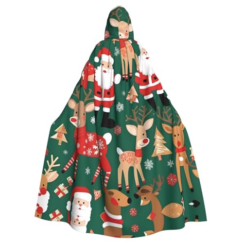 Gajher Uni Kapuzenumhang mit Weihnachtsmann und Hirsch, Rollenspiel-Kostüm, perfekt für Weihnachten, Themenpartys und Halloween Gajher Uni Kapuzenumhang mit Weihnachtsmann und Hirsch, Rollenspiel-Kostüm, perfekt für Weihnachten, Themenpartys und Halloween von Gajher