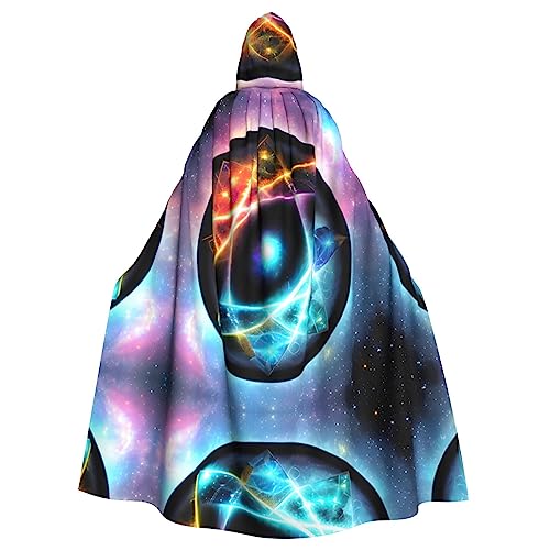 Gajher Wonderful Universe Uni Kapuzenumhang – Rollenspiel-Kostüm in voller Länge – perfekt für Weihnachten, Themenpartys und Halloween von Gajher
