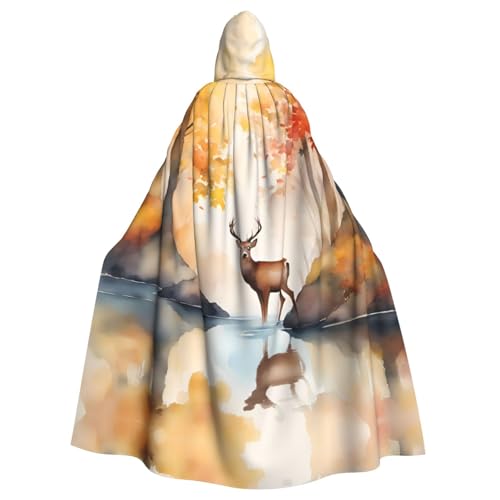 Gajher Wunderschöner Hirsch-Umhang mit Kapuze – Rollenspiel-Kostüm in voller Länge – perfekt für Weihnachten, Themenpartys und Halloween Gajher Wunderschöner Hirsch-Umhang mit Kapuze – Rollenspiel-Kostüm in voller Länge – perfekt für Weihnachten, Themenpartys und Halloween von Gajher