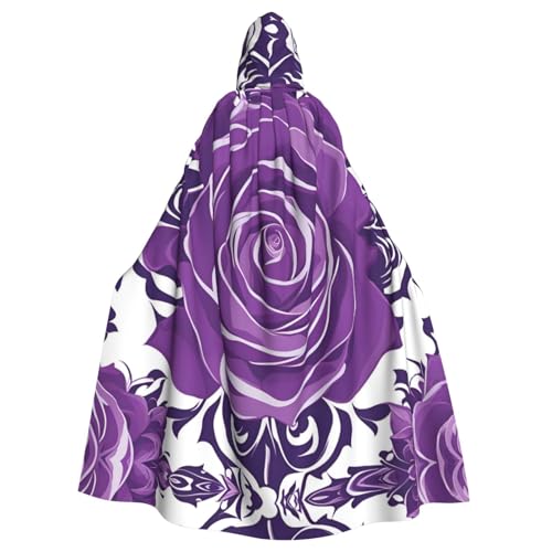 Gajher Wunderschöner violetter Rosen-Umhang mit Kapuze – Rollenspiel-Kostüm in voller Länge – perfekt für Weihnachten, Themenpartys und Halloween Gajher Wunderschöner violetter Rosen-Umhang mit Kapuze – Rollenspiel-Kostüm in voller Länge – perfekt für Weihnachten, Themenpartys und Halloween von Gajher
