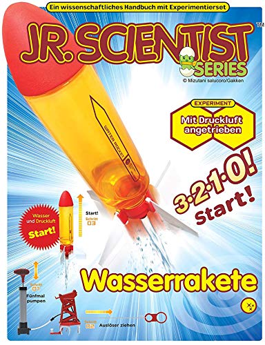 Wasserrakete Water Rocket Bausatz mit Lehrbuch in deutscher und englischer Sprache von Gakken