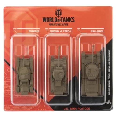 3 U.K. Tank Platoon (Crusader, Sherman VC Firefly, Challenger) von Gale Force Nine