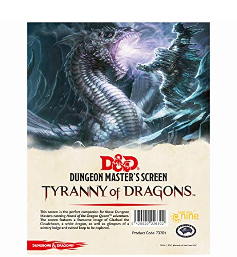 Gale Force Nine GF973701 D&D: Tyranny of Dragons DM Screen von Gale Force Nine