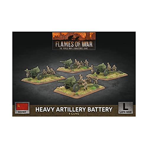 Flames Of War - Soviet Heavy Artillery Battery 122mm or 152mm Howitzers (SBX75) von Gale Force Nine