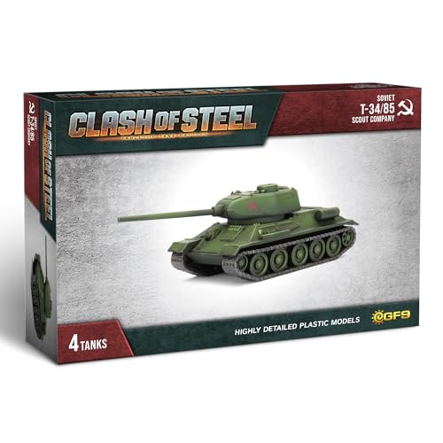 Gale Force Nine - Clash of Steel - Sowjetische T34/85 Scout Company von Gale Force Nine