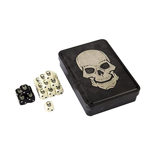 Gale Force Nine - Skull Dice Tin (20 Dice) Totenkopf Würfel (GFG003) von Gale Force Nine