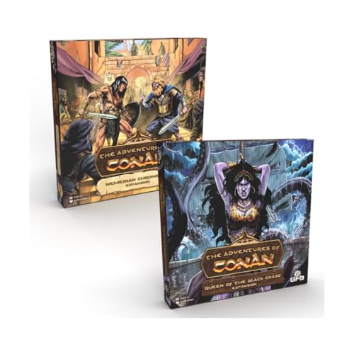 Gale Force Nine The Adventures of Conan: Queen of The Black Coast and Nemedian Chronices [Expansion] – englisch von Gale Force Nine
