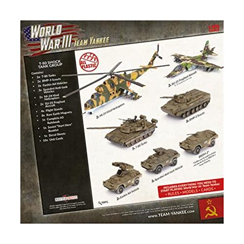 Team Yankee World War III - Soviet Starter Force T-80 Shock Tank Company (TSUAB04) von Gale Force Nine