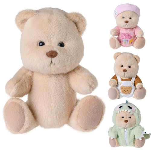 Galilea® Bobbie Bear Teddybär, handgefertigt, beweglich, weicher und unwiderstehlicher Teddybär, originelle Geschenke für Damen (Bär) von Galilea