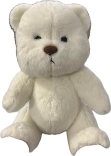 Galilea® Bobbie Bear Teddybär, handgefertigt, beweglich, weicher und unwiderstehlicher Teddybär, originelle Geschenke für Damen (Bobbie weiß) von Galilea