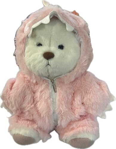 Galilea® Bobbie Bear Teddybär, handgefertigt, beweglich, weicher und unwiderstehlicher Teddybär, originelle Geschenke für Damen (Dino Pink) von Galilea