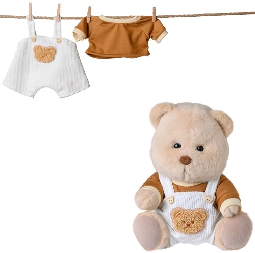 Galilea® Bobbie Bear Kleidungsset für Bobbie – handgefertigt, beweglich, weicher und unwiderstehlicher Teddybär, originelle Geschenke für Damen (Teddy und T-Shirt) von Galilea
