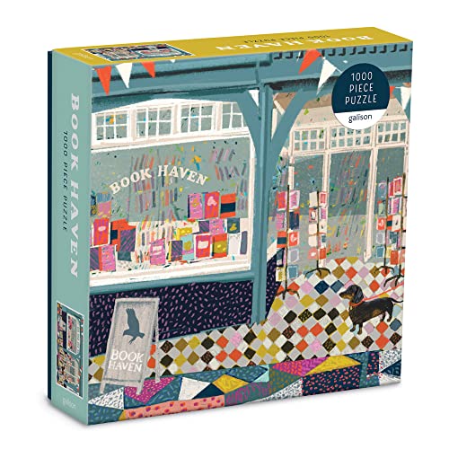 Galison 9780735368583 Book Haven 1000 Piece Puzzle in Square Box von Galison