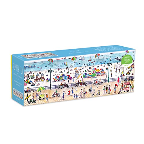 Michael Storrings Summer Fun 1000 Piece Panoramic Puzzle von Galison