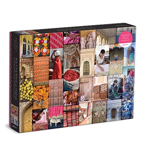 Patterns of India Puzzle: A Journey Through Colors, Textiles and The Vibrancy of Rajasthan: 1000 Piece von Galison