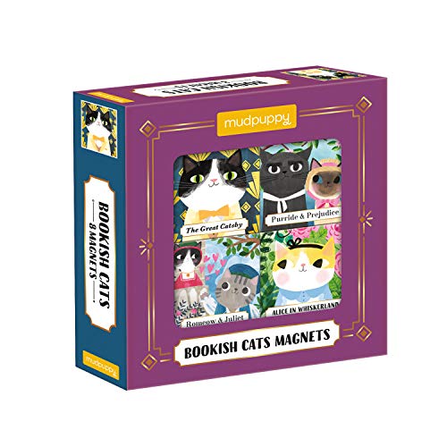 Bookish Cats Magnets von MudPuppy