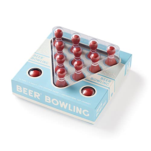 Beer Bowling Drinking Game Set von Galison