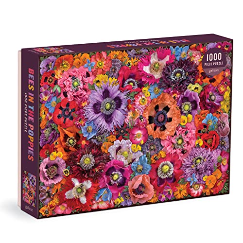 Galison 9780735375550 Bees in The Poppies Jigsaw Puzzle, Multicoloured, 1000 Pieces Galison 9780735375550 Bees in The Poppies Jigsaw Puzzle, Multicoloured, 1000 Pieces von Galison