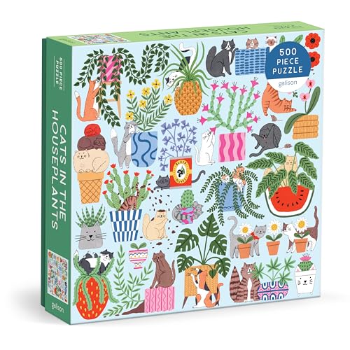 Cats in The Houseplants 500 Piece Puzzle Cats in The Houseplants 500 Piece Puzzle von Galison