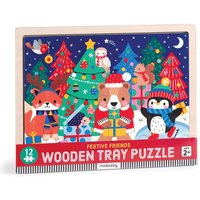 Christmas 12 Piece Wooden Tray Puzzle Christmas 12 Piece Wooden Tray Puzzle von Galison