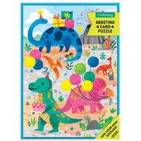 Dino Party Greeting Card Puzzle Dino Party Greeting Card Puzzle von Galison