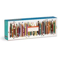 Frank Lloyd Wright Colored Pencils Shaped 1000 Piece Panoramic Puzzle Frank Lloyd Wright Colored Pencils Shaped 1000 Piece Panoramic Puzzle von Galison