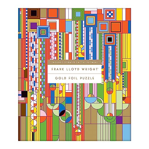 Abrams Books Frank Lloyd Wright Saguaro Cactus and Forms Foil Stamped 1000 PC Puzzle Abrams Books Frank Lloyd Wright Saguaro Cactus and Forms Foil Stamped 1000 PC Puzzle von Galison