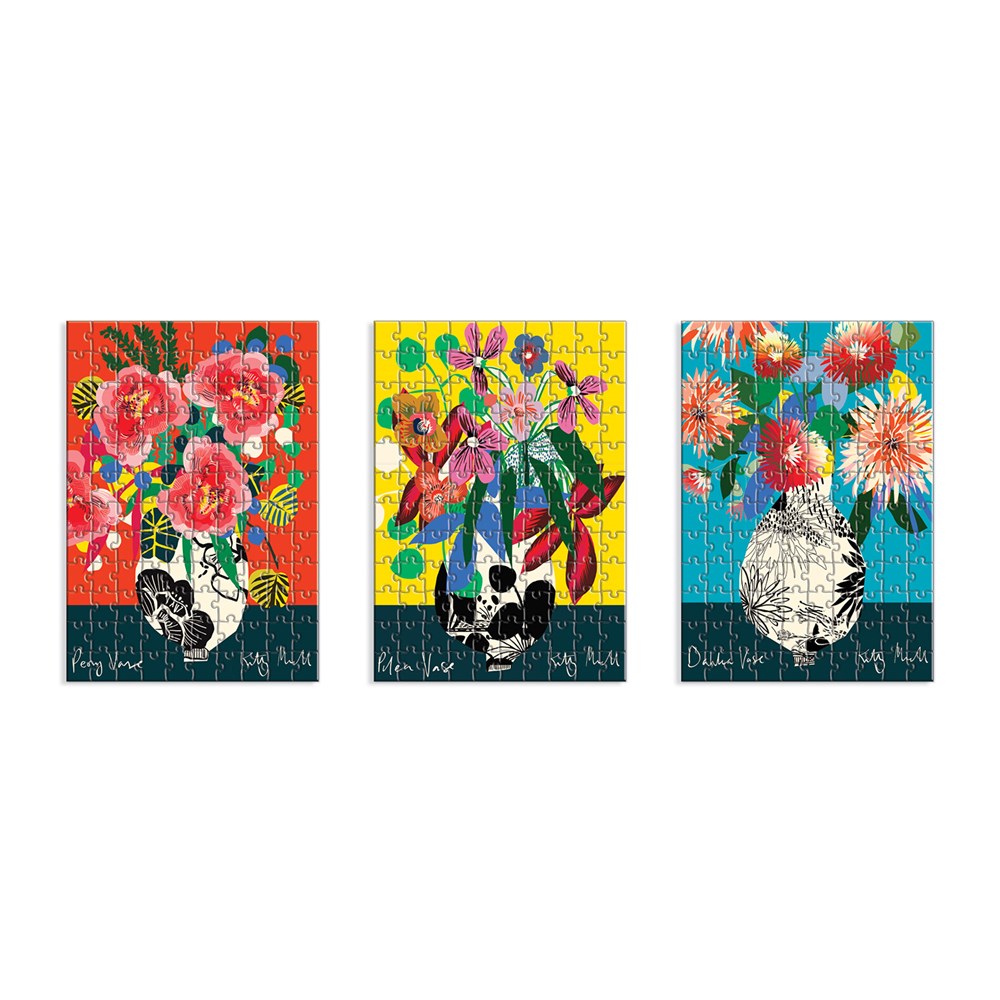 Galison 3 Puzzles - Kitty McCall - Puzzle Set 120 Teile Puzzle Galison-36988 Galison 3 Puzzles - Kitty McCall - Puzzle Set 120 Teile Puzzle Galison-36988 von Galison