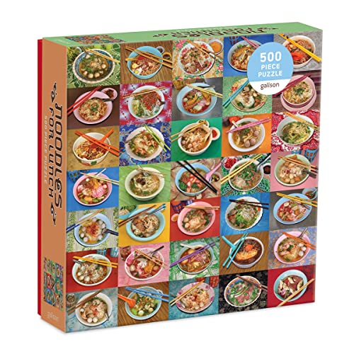 Galison 9780735366534 Noodles for Lunch Jigsaw Puzzle, Multicoloured, 500 Pieces von Galison