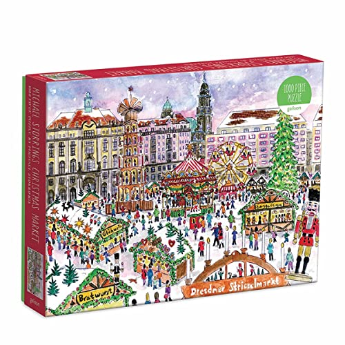 Galison 9780735366763 Michael Storrings Christmas Market 1000 Piece Puzzle, Dresden Galison 9780735366763 Michael Storrings Christmas Market 1000 Piece Puzzle, Dresden von Galison