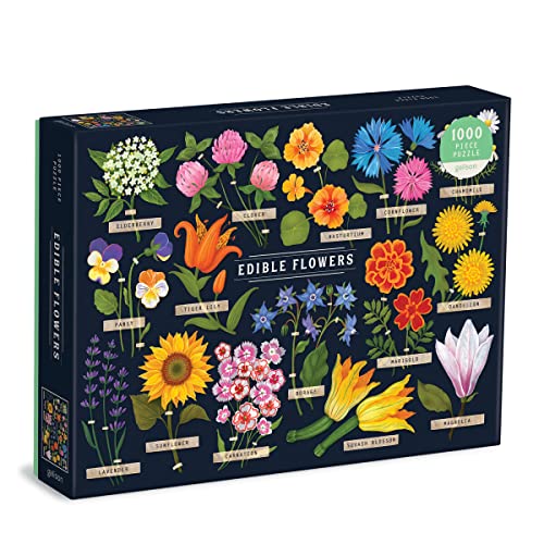 Galison 9780735369078 Edible Flowers 1000 Piece Puzzle von Galison