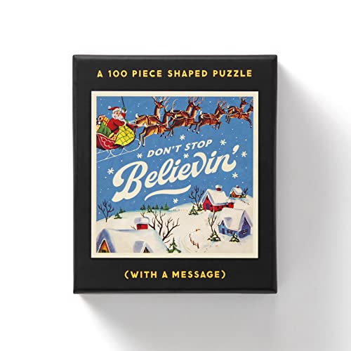 Galison 9780735371156 Don't Stop Believin' 100 Piece Mini Shaped Puzzle von Galison