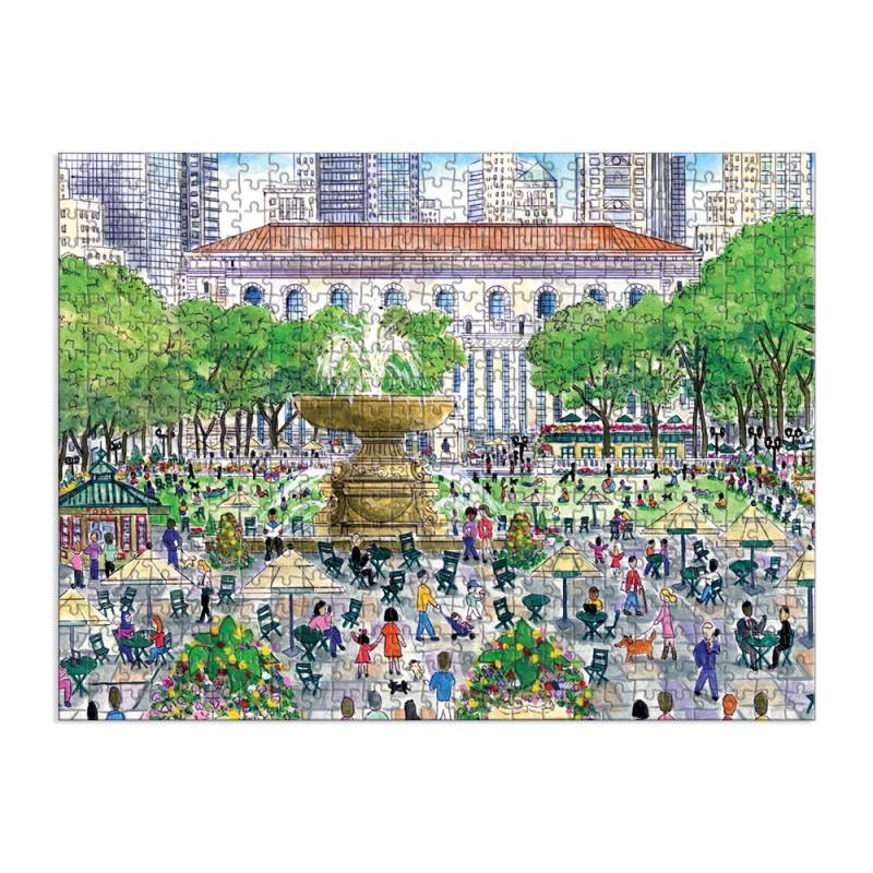 Galison Frühling in der Bibliothek ? 500-teiliges doppelseitiges Puzzle 500 Teile Puzzle Galison-37017 von Galison