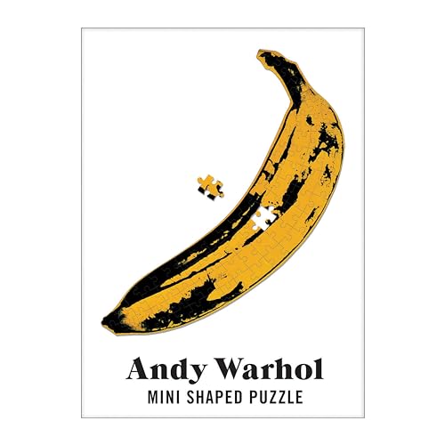 Galison Mudpuppy- Andy Warhol Mini Shaped Puzzle Banana, 0735359989 von Galison