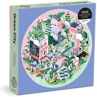 Green City 1000 Piece Round Puzzle Green City 1000 Piece Round Puzzle von Galison