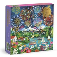 Lakeside Fireworks 500 Piece Foil Puzzle Lakeside Fireworks 500 Piece Foil Puzzle von Abrams & Chronicle