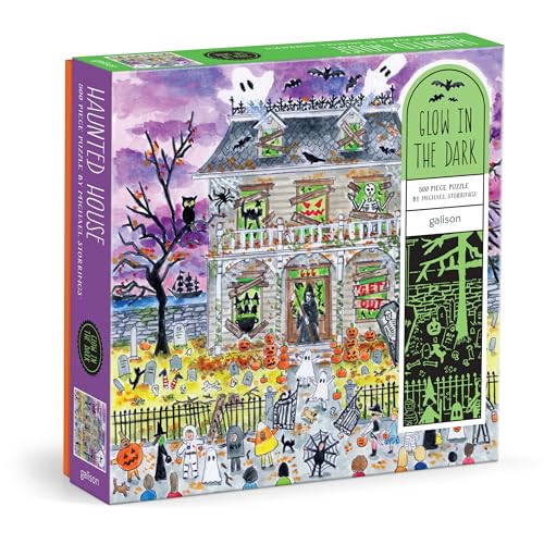 Michael Storrings Haunted House 500 Piece Glow in The Dark Puzzle Michael Storrings Haunted House 500 Piece Glow in The Dark Puzzle von Galison