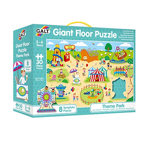 Galt Toys, Giant Floor Puzzle - Theme Park, Floor Puzzles for Kids, Ages 3 Years Plus von Galt