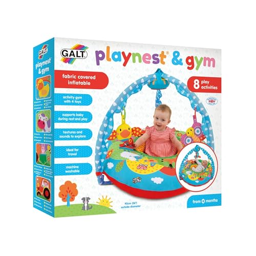 Galt Toys, Playnest and Gym - Farm, Sit Me Up Baby Seat, Ages 0 Months Plus von Galt