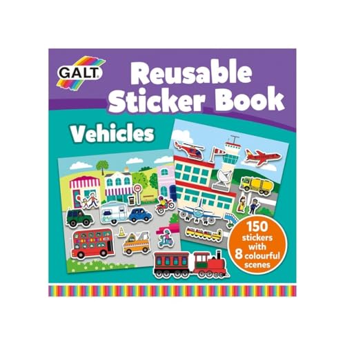 Galt Toys, Reusable Sticker Book - Vehicles, Sticker Books, Ages 3 Years Plus Galt Toys, Reusable Sticker Book - Vehicles, Sticker Books, Ages 3 Years Plus von Galt