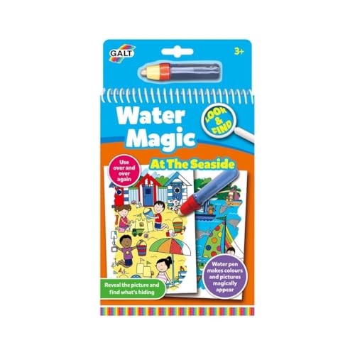 Galt Toys, Water Magic - Look and Find at The Seaside, Colouring Books for Children, Ages 3 Years Plus von Galt